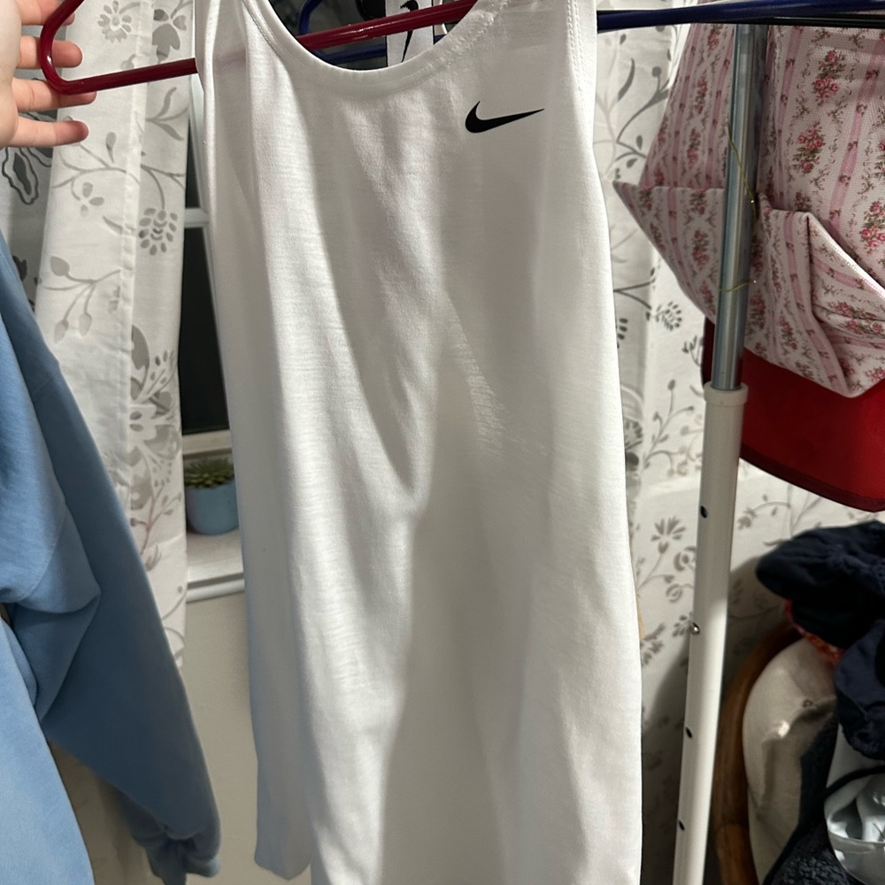 Nike white training tank top